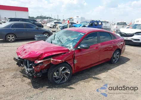 2025 Hyundai Elantra Sel Sport из США, поврежденный, VIN KMHLM4DG4SU959067